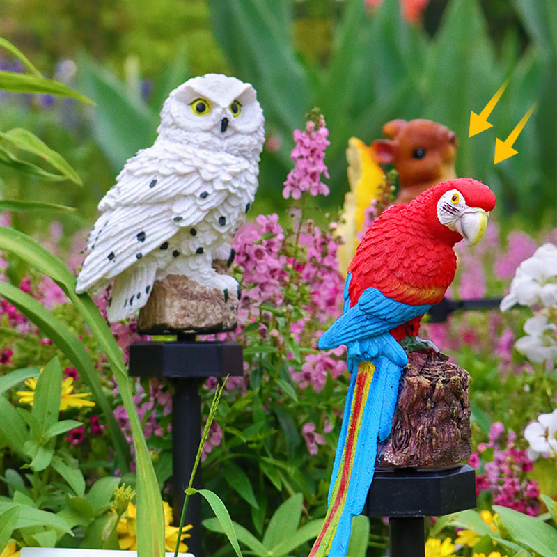 Led napelemes lámpa kültéri vízálló gyepfény bagoly alakú napelemes táj lámpa pavilon villa udvar padló kert dekorációs lámpák