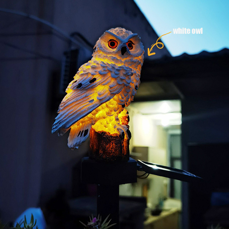 Led napelemes lámpa kültéri vízálló gyepfény bagoly alakú napelemes táj lámpa pavilon villa udvar padló kert dekorációs lámpák