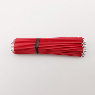 100Pcs 15CM Breadboard Jumper Wire Калайдисани Двуглави PCB спояващ кабел Fly Jumper Wire Кабелен проводник Проводници 24AWG 6 цвята