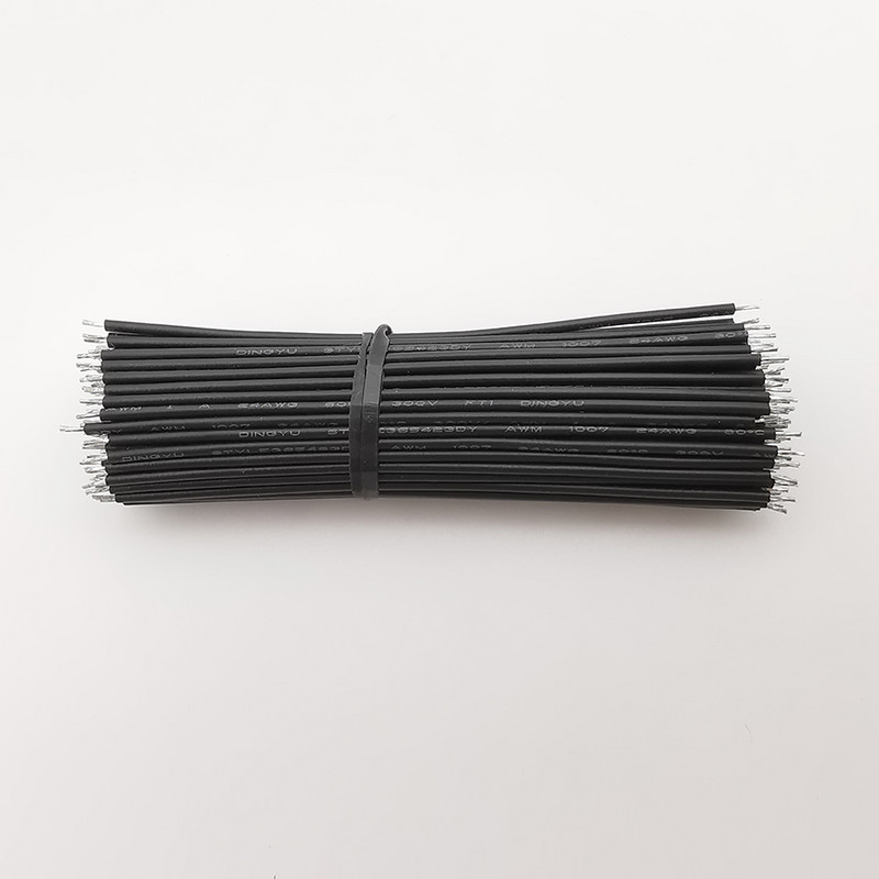 100 tk 15 cm leivaplaadi hüppaja traat, tinaga kaetud kahepealine PCB jootekaabel.