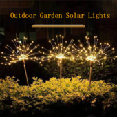 Vanjski solarni vatromet Svjetla Vodootporna vrtna žičana svjetla LED pejzažna svjetla za travnjak Svjetla za božićne ukrase