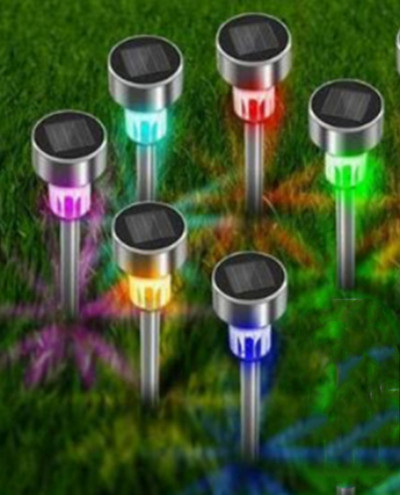 6 bucăți LED-uri lumini solare de grădină lampă cu energie solară în aer liber, impermeabilă, LED, iluminat peisagistic, traseu, curte, curte, gazon, decorare