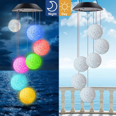Αλλαγή χρώματος Solar Power Wind Chime Hummingbird Angel Butterfly αδιάβροχο διακοσμητικό φωτιστικό εξωτερικού χώρου για αίθριο κήπο στον κήπο