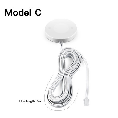 12V 5A szabályozható áthatolható fa érintőkapcsoló Kézseprő érzékelő Vezeték nélküli vezérlés konyhai kapcsoló fénysávhoz LED fénycsík