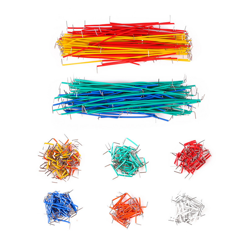 Jungiklio vielos rinkinys 840 vnt. Iš anksto suformuotas sujungimo lentos laidas 14 ilgių įvairus trumpiklis viela, skirta duonos lentos prototipų kūrimo grandinėms