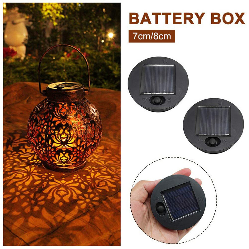 Led solarna svjetiljka Kutija za baterije Vrtni pribor Viseće svjetiljke Zamjenske gornje vanjske kućne profesionalne staze 7cm/8cm