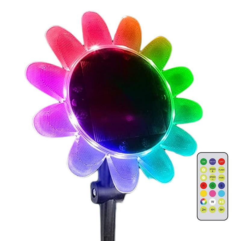 Noćno svjetlo za zabavu u bazenu na solarni pogon 9 RGB boja zatamnjivanje Vanjsko dekorativno svjetlo s daljinskim upravljačem