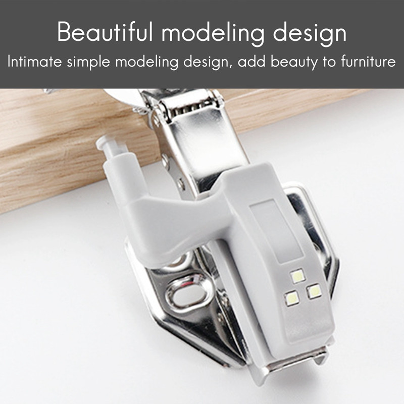 10 vnt spintelės spintelės spintos LED vyrių šviesos išmanioji jutiklinė lempa