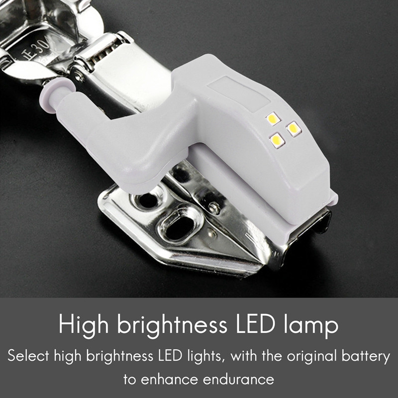 10 vnt spintelės spintelės spintos LED vyrių šviesos išmanioji jutiklinė lempa