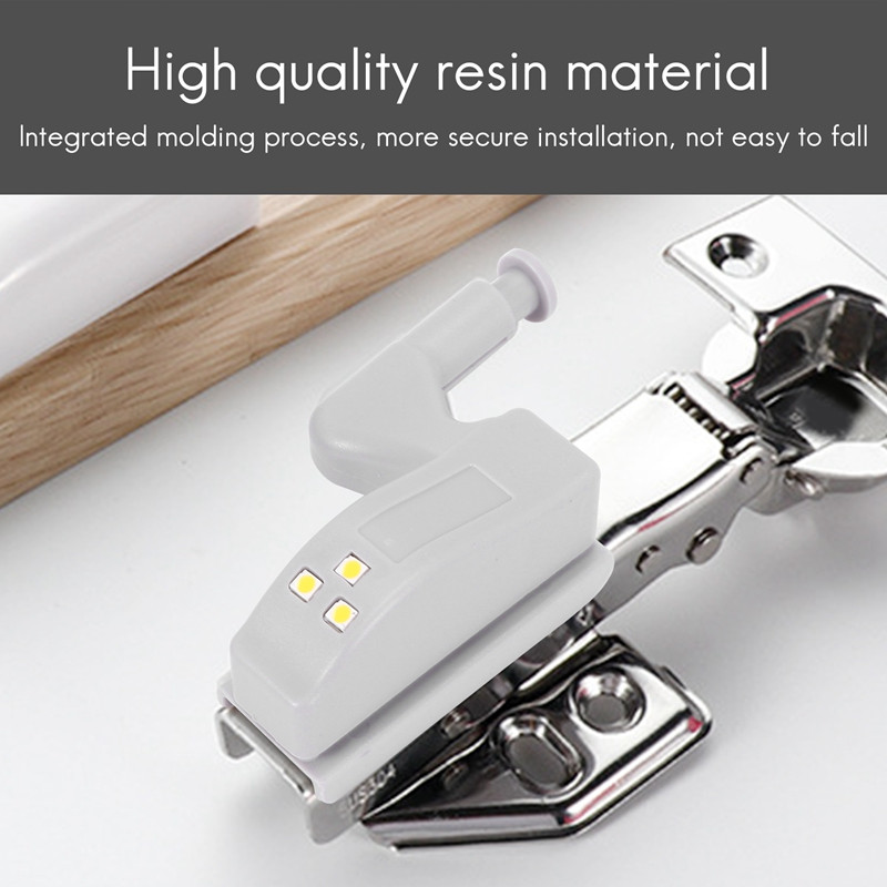 10 vnt spintelės spintelės spintos LED vyrių šviesos išmanioji jutiklinė lempa