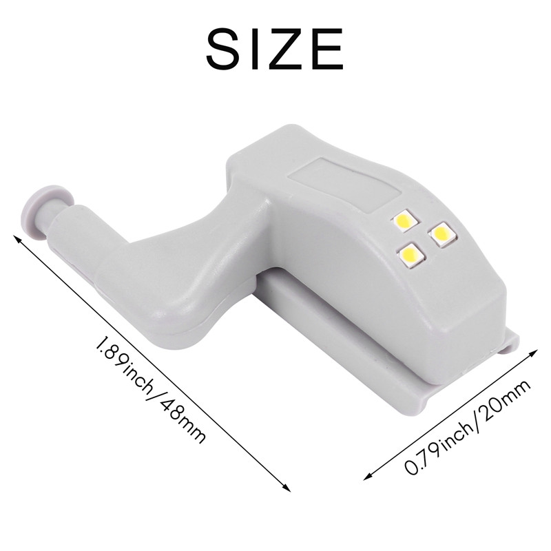 10 vnt spintelės spintelės spintos LED vyrių šviesos išmanioji jutiklinė lempa