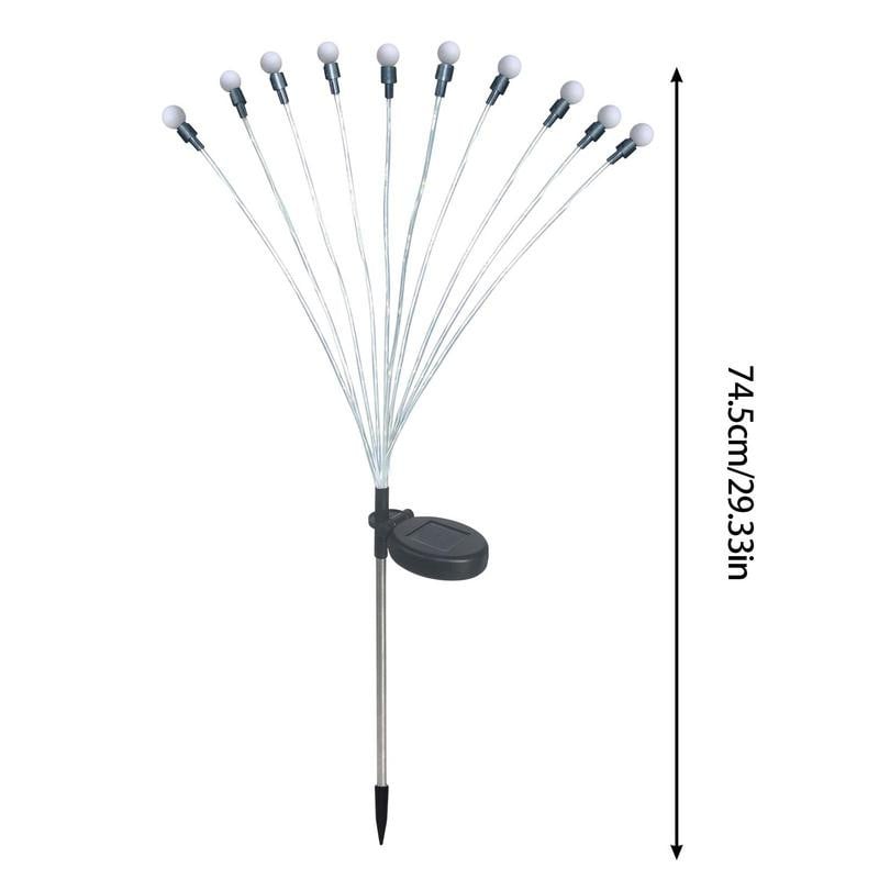 Lumină solară cu LED Decorație de grădină în aer liber Lumini de peisaj Lămpi de artificii cu licurici Lămpi de gazon Casă de țară Terasă Lampă decor pentru balcon