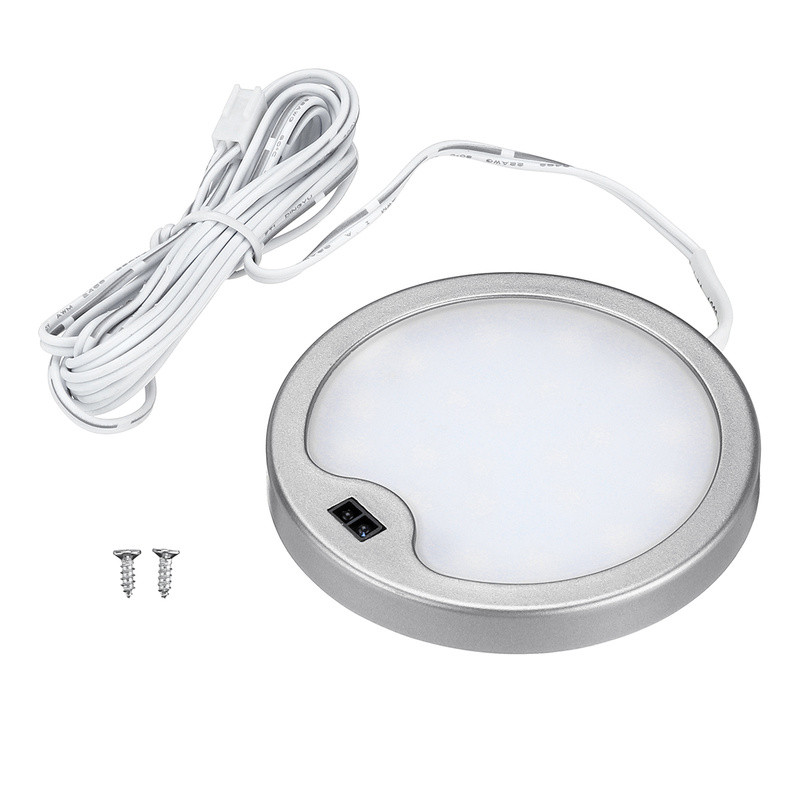 DC 12V 3W LED prožektoriai Itin ploni jutiklio korpuso žibintai namų ekranas apvalus mini apatinis apšvietimas su langu ekrano skydo lempa