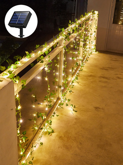 Fairy Lights Maple Leaf Outdoor Solar Garland Αδιάβροχο Led String Light για Διακόσμηση πάρτι φράχτη κήπου