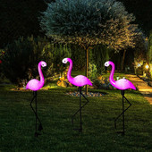 Flamingo saulės LED lemputė lauko tvoros šviesa kiemo sodo saulės LED lempa, atspari vandeniui, lauko Deco saulės lemputė
