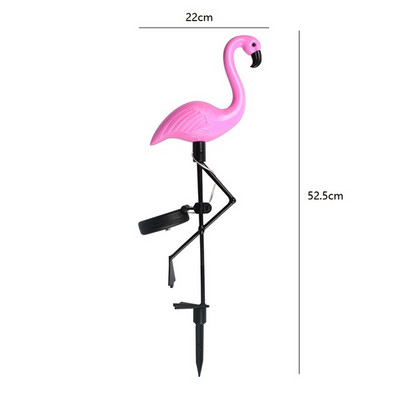Flamingo saulės LED lemputė lauko tvoros šviesa kiemo sodo saulės LED lempa, atspari vandeniui, lauko Deco saulės lemputė