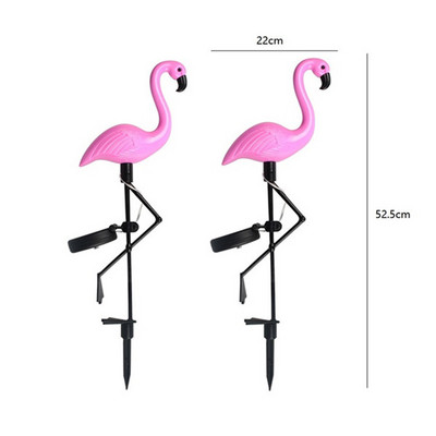 Flamingo saulės LED lemputė lauko tvoros šviesa kiemo sodo saulės LED lempa, atspari vandeniui, lauko Deco saulės lemputė
