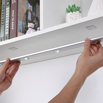 Αισθητήρας κίνησης PIR Φωτισμός νύχτας USB Επαναφορτιζόμενη λάμπα 20/30/40/CM LED Φωτιστικά ντουλαπιού για ντουλάπα κουζίνας Φωτισμός υπνοδωματίου εσωτερικού χώρου