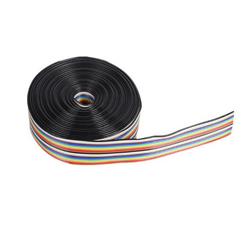 1 Meter 5M 1,27mm 10P 20P 40P DuPont Cable Rainbow Flat Line Support Wire Soldered Connector 20 Way pin For Arduino PCB Diy Kit