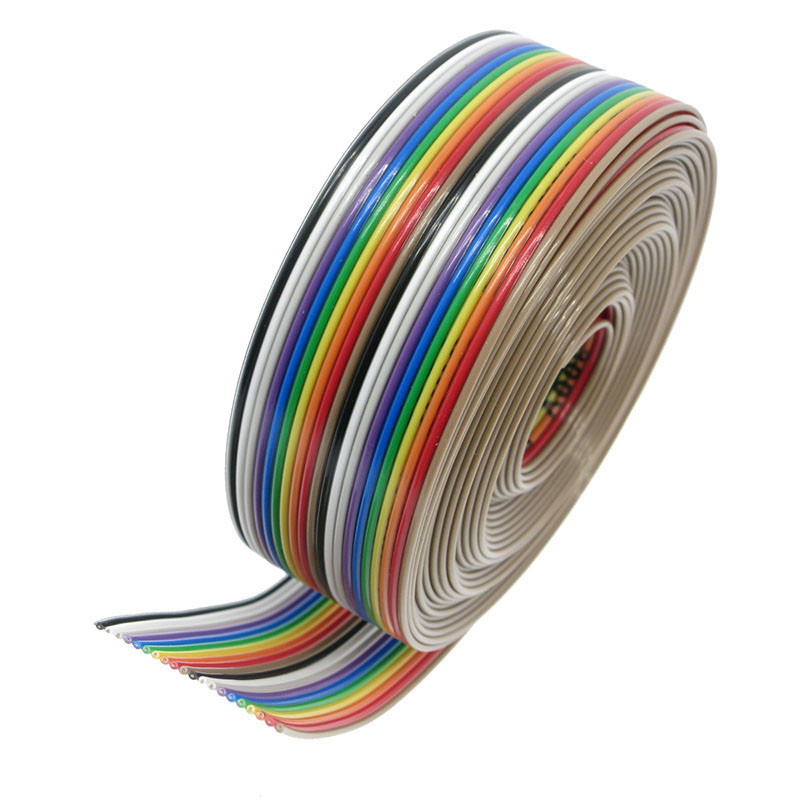 1 meeter 5M 1,27mm 10P 20P 40P DuPont kaabel Rainbow Flat Line tugitraadiga joodetud pistik 20-suunaline pin Arduino PCB diy komplekti jaoks