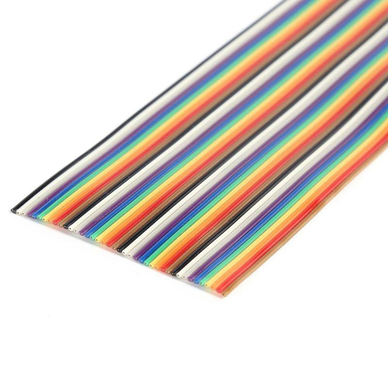 1 meeter 5M 1,27mm 10P 20P 40P DuPont kaabel Rainbow Flat Line tugitraadiga joodetud pistik 20-suunaline pin Arduino PCB diy komplekti jaoks