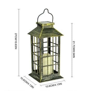 Слънчева свещ Лампа Декорация Светлина LED Външен Блестяща свещ Фенер Водоустойчив градински Висящ Декорационен Фенер Слънчева светлина