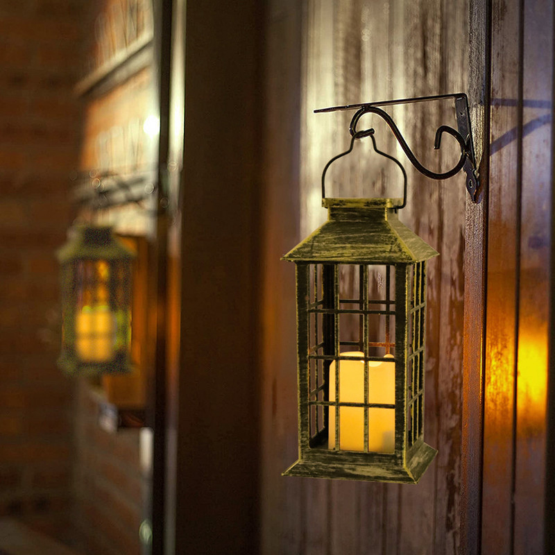 Saules sveču lampas apdares gaisma LED āra mirgojoša sveču laterna ūdensnecaurlaidīga dārza piekārta dekorācija laterna saules gaisma