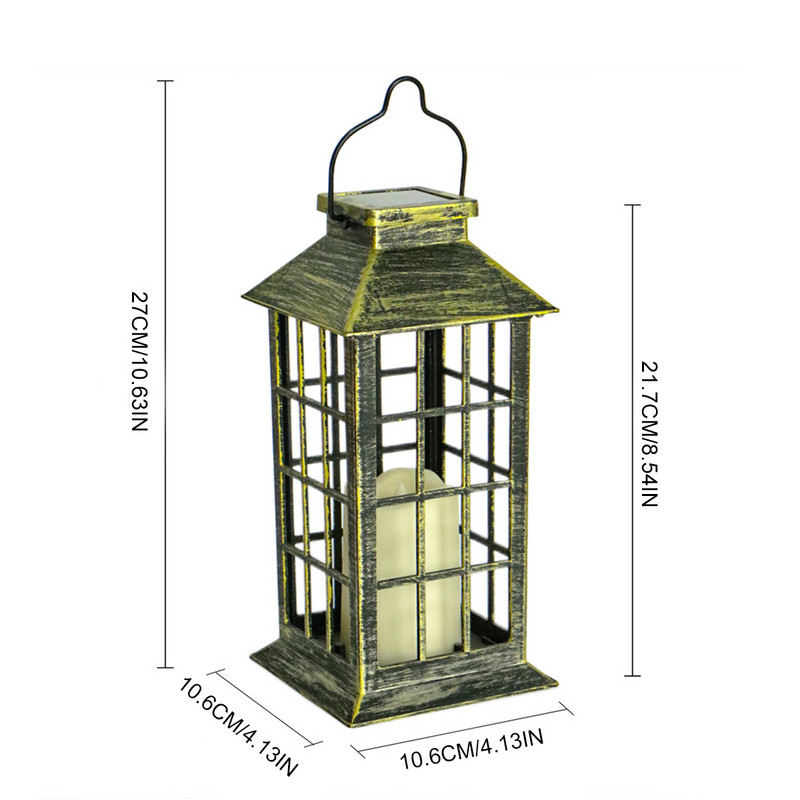 Saules sveču lampas apdares gaisma LED āra mirgojoša sveču laterna ūdensnecaurlaidīga dārza piekārta dekorācija laterna saules gaisma