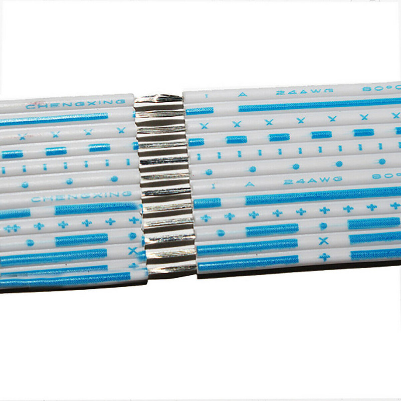 1-meetrine lame lintkaabel 6 7 8 9 10 12 tee 24/26 AWG painduv PVC traat tinatud vask