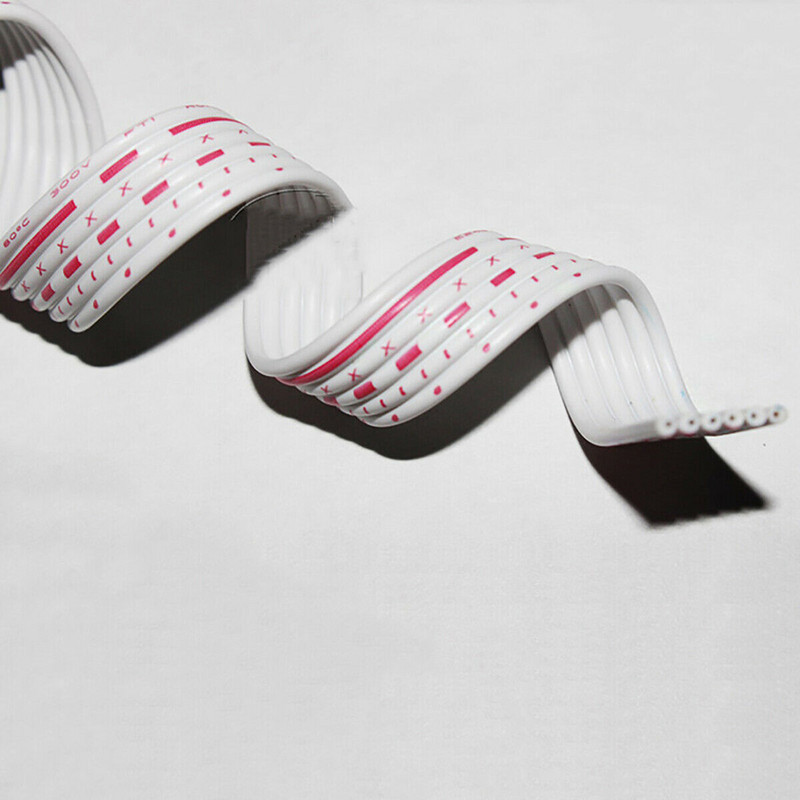 1-meetrine lame lintkaabel 6 7 8 9 10 12 tee 24/26 AWG painduv PVC traat tinatud vask