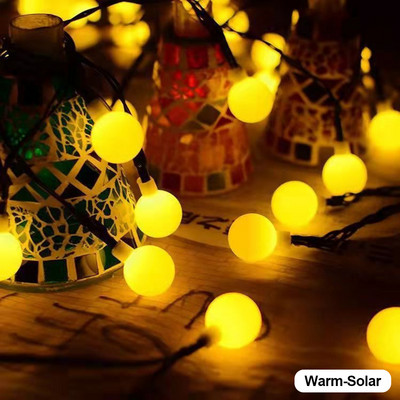 Solarna svjetiljka od 100 LED dioda Vilinska svjetla Vrt na otvorenom Vjenčanje Božićni vijenac Lampa 12M IP65 Vodootporna dekoracija za kampiranje
