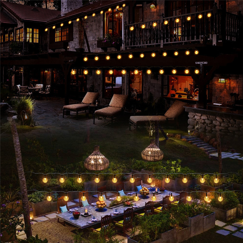 10M 50Led päikeseenergiaga pirnid Led string tuled välisvalgustuse jaoks sisehoovi tänava aia LED haldjavalgustid jõuluvanik