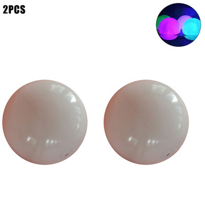 2PC 40CM LED Λαμπερό Φωτιστικό Μπάλας Παραλίας Τηλεχειριστήριο 16 Χρωμάτων Αδιάβροχο Φουσκωτό Φωτιστικό Πισίνας Φωτιστικό πάρτι γκαζόν αυλής