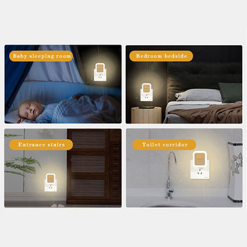 Декорация на спалня Нощни светлини Сензор за движение Нощна лампа Детски подарък USB зареждане Декорация на спалня LED нощна лампа 2022