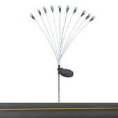 2db napelemes szentjánosbogár lámpák LED-es napelemes kerti lámpák kültéri vízálló lengő lámpa udvari terasz ösvény díszítéséhez