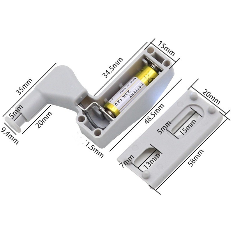 Universāla LED zem skapja gaismas skapja skapja iekšējā eņģe Nakts gaismas lampa skapim skapim virtuves guļamistabas durvju lampa