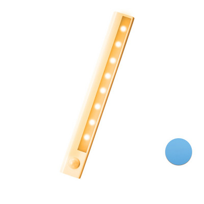 Išmanusis judesio jutiklis Naktinės šviesos baterijos maitinamas LED juostele, magnetinės spintelės šviestuvai Virtuvės spintelės spintelės apšvietimo įtaisas