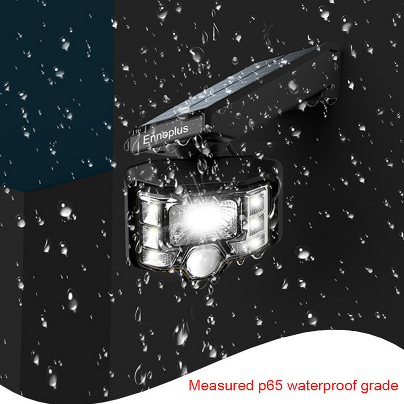 PIR mozgásérzékelős fali lámpa kültéri LED napelemes lámpa vízálló úszólámpa Táj, négyzet alakú kerti spotlámpa világításhoz