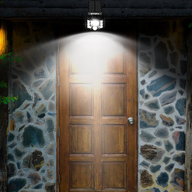 PIR mozgásérzékelős fali lámpa kültéri LED napelemes lámpa vízálló úszólámpa Táj, négyzet alakú kerti spotlámpa világításhoz