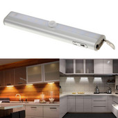 6/10 LED svjetlo za ormarić PIR senzor Svjetlo za kuću Svjetlo senzora pokreta Garderoba Krevet Lampa LED noćno svjetlo za ormarić Kuhinja