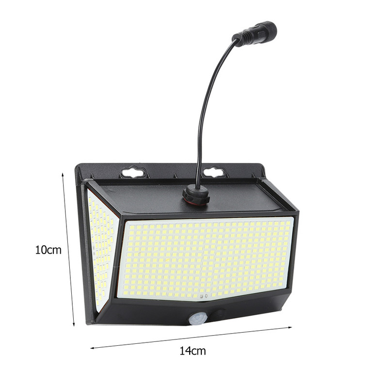 Lumini solare 468/106LED Lumină solară în aer liber Senzor de mișcare PIR 3 moduri Lampă de perete despărțită pe stradă, impermeabilă, pentru decorarea grădinii