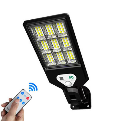 COB saules ielu lampa LED gaisma āra prožektoru kustības sensors dārza lampa saules paneļa apgaismojums prožektors verandas ūdensizturīgs