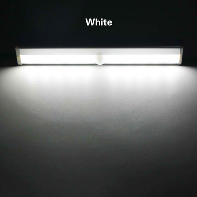 PIR LED kustības sensora gaismas skapja skapis gultas lampa LED zem skapja Nakts gaisma skapim kāpnēm virtuve auksta/ silti balta