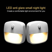 1 db LED-es mozgásérzékelő éjszakai fény elemekkel működő vezeték nélküli érzékelővel, energiatakarékos szobai szekrény, lámpatest, indukciós lámpa