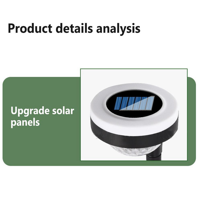 Led napelemes kerti lámpák kültéri vízálló színes gyeplámpák az úttesthez, teraszhoz, tornáchoz, kerti dekorációhoz
