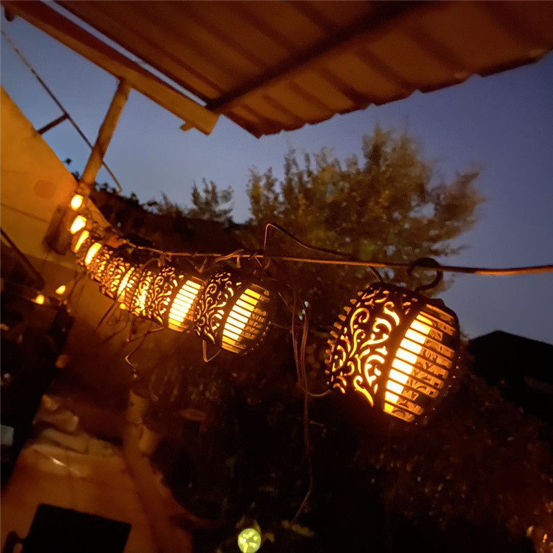 Vanjsko solarno svjetlo Trepereći plamen Lampion Lighs Girland solarno led svjetlo Vanjska dekoracija vrta navidad Vanjska rasvjeta