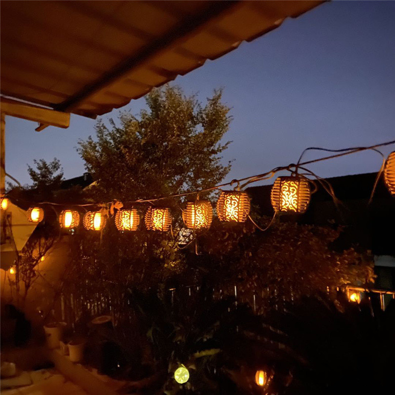 Vanjsko solarno svjetlo Trepereći plamen Lampion Lighs Girland solarno led svjetlo Vanjska dekoracija vrta navidad Vanjska rasvjeta