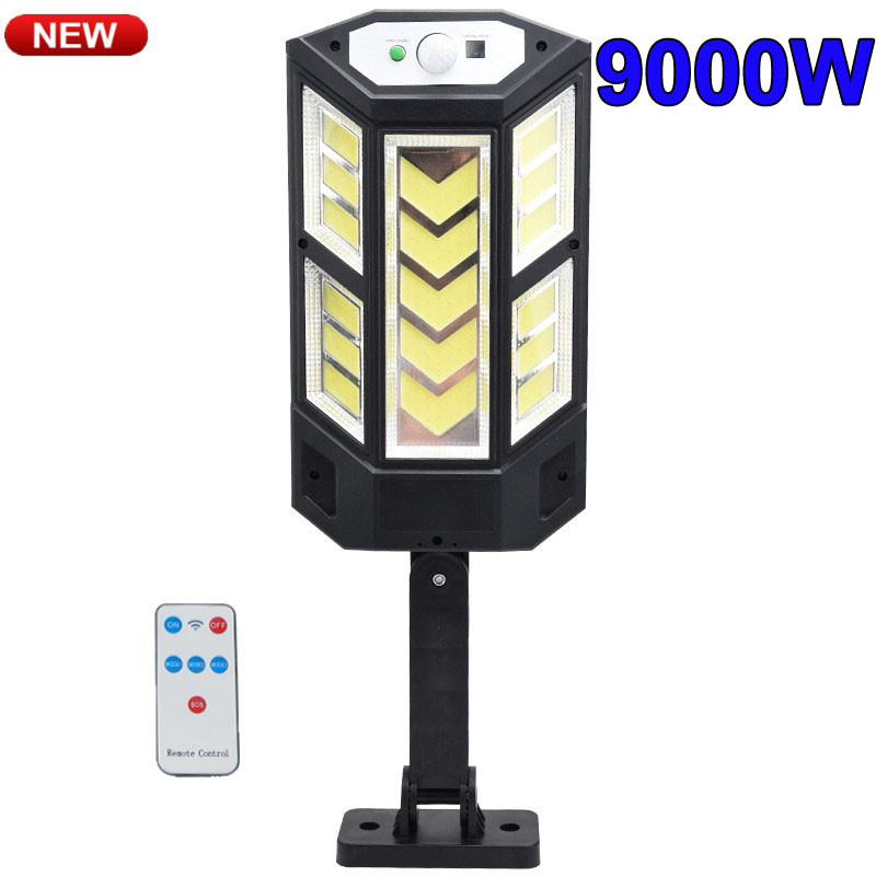 9900 lumena najnovije solarne led svjetiljke vanjske solarne svjetiljke senzora pokreta 4 načina vodootporne solarne vrtne svjetiljke ulične dvorišne lampe