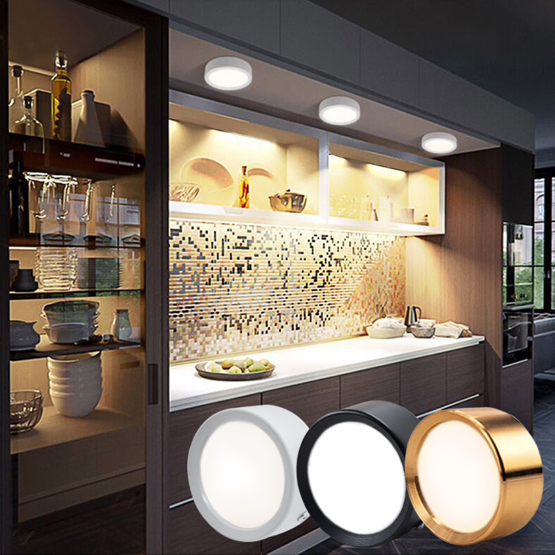 5W moderna LED stropna svjetiljka DC12V 3 boje prigušiva akrilna matirana aluminijska svjetiljka na stazu za hodnik Spavaća soba Kuhinja Trgovina Deco