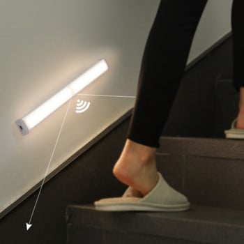 Creative LED Long Strip Human Body Induction Light Νυχτερινής διακόσμησης Φωτιστικό Υπνοδωμάτιο Διακόσμηση Τοίχου Σκάλα Ντουλάπα Δωμάτιο Φωτισμός διαδρόμου